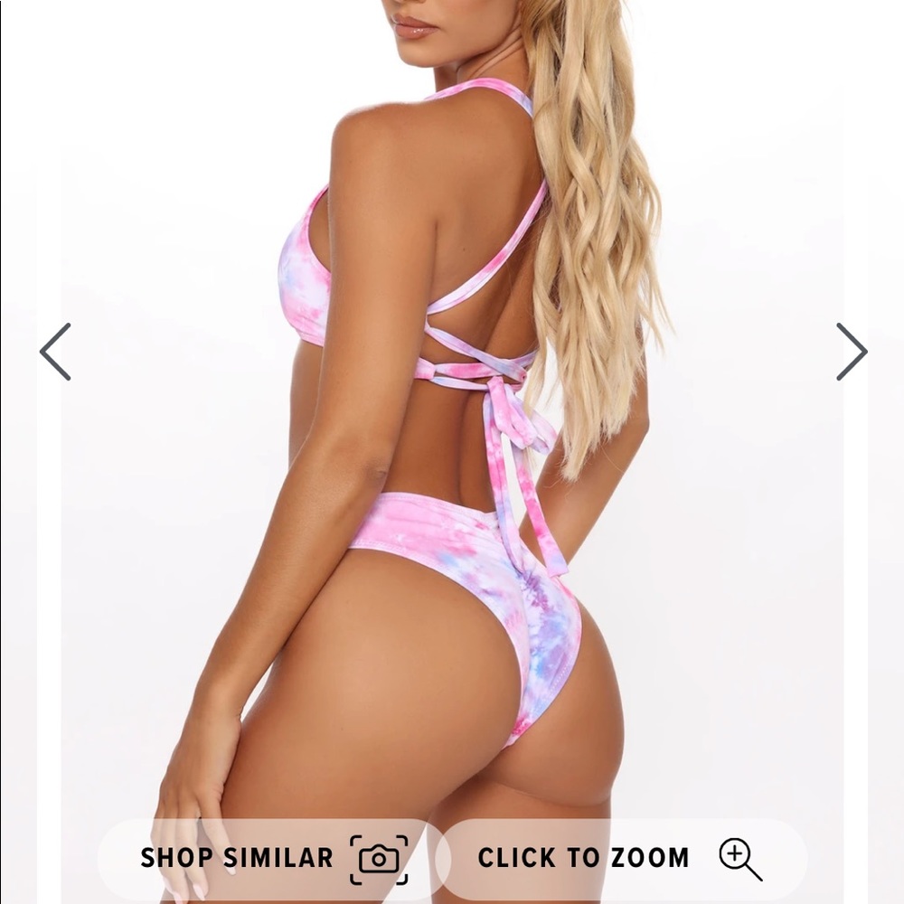 Fashion Nova Tye Die 2 Piece Bathing Suit
